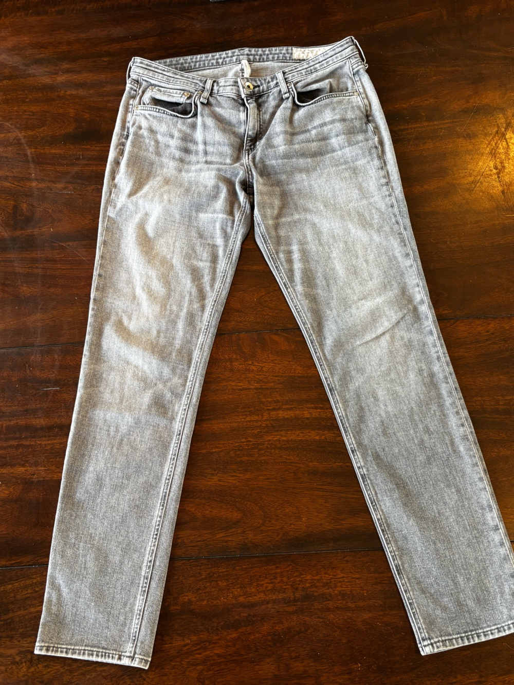 Rag & Bone Greywashed Jeans - Low Ride Slim Boyfriend